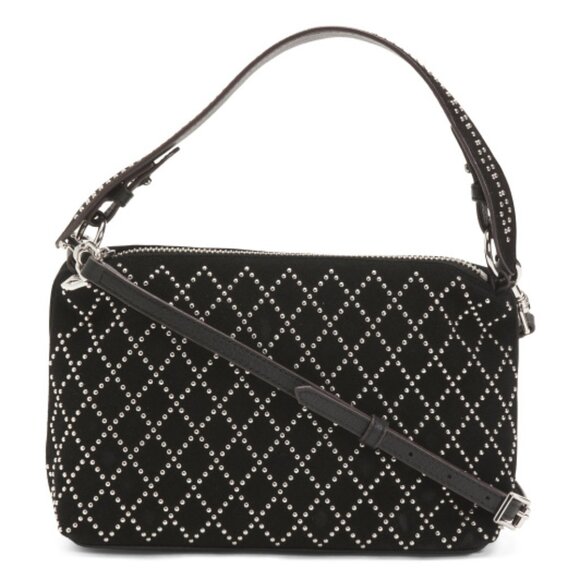 AIMEE KESTENBERG Suede Ava Novelty Convertible Shoulder Bag - Picture 1 of 4